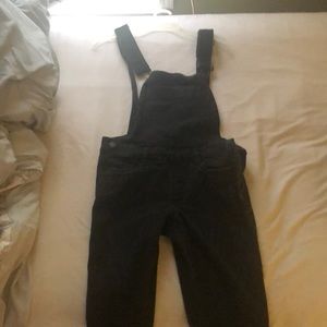 Plain black overall